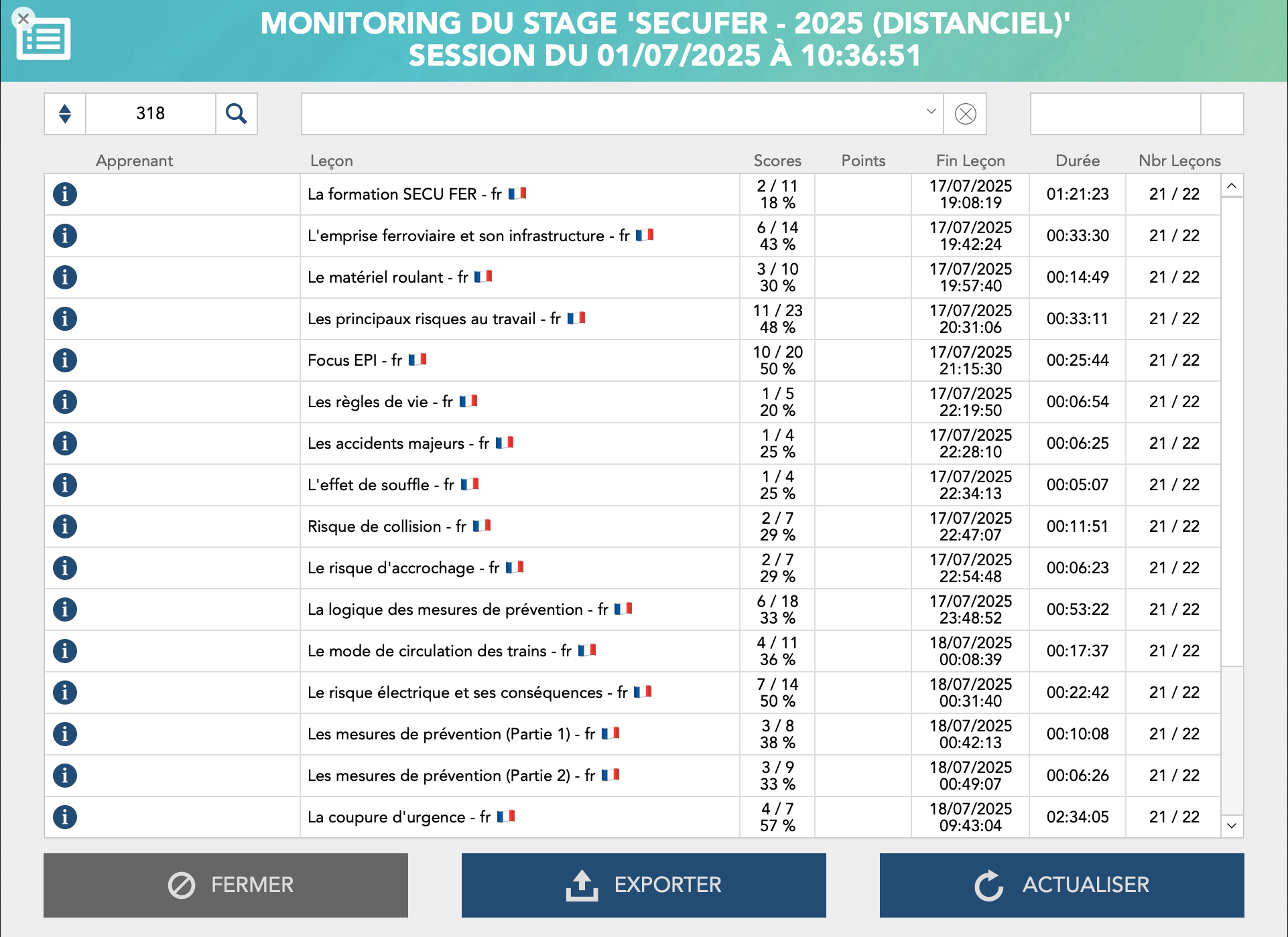 interface-simple-de-monitoring-des-formations-en-cours-de-réalisation
